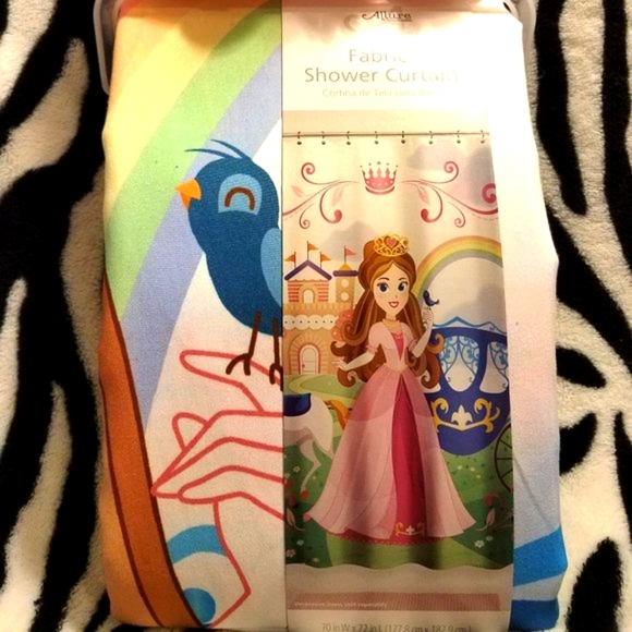 ALLURE Fabric Shower Curtain - Princess - Picture 1 of 6